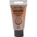 REEVES PREMIUM ACRYLIC PAINT 75ML TUBE COPPER