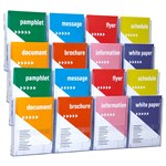 DEFLECTO WD301 BROCHURE HOLDER LITLOC WALL DISPLAY A4 X 16