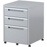 STEELCO MP2B1FSG MOBILE PEDESTAL 2 DRAWER  1 FILE SILVER GREY