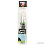 ROYMAC ACHIEVER WHITE TAKLON ROUND PAINT BRUSH PACK 3