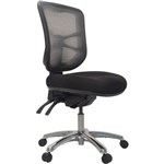 BURO METRO MESH CHAIR POLISHED ALUMINIUM BASE BLACK