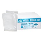 240L AUSTAR PREMIUM TRUE CLEAR BIN LINER NAT240LT PACK OF 25 SHIPS FROM SYDNEY