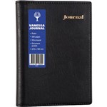 COLLINS VANESSA NOTEBOOK JOURNAL WIROBOUND LINED 200 PAGE RULED LEATHERGRAIN PVC A5 BLACK