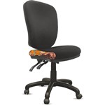 ORANGE DUST ALICE CHAIR HIGH BACK 510 X 490 X 960MM SWAN BLACK