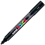 UNI POSCA PC5MBK POSTER MARKER MEDIUM BULLET TIP 18MM  25MM BLACK