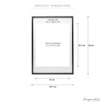 COOPER  CO A3 MAT TO A4 PREMIUM METAL PHOTO FRAME 297 X 42CM