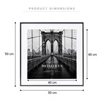 COOPER  CO 50 X 50CM MAT TO 40 X 40CM PREMIUM METAL PHOTO FRAME