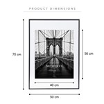 COOPER  CO 50 X 70CM MAT TO 40 X 50CM PREMIUM METAL PHOTO FRAME