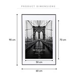 COOPER  CO 60 X 90CM MAT TO 50 X 70CM PREMIUM METAL PHOTO FRAME