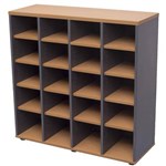 RAPID WORKER PIGEON HOLE UNIT 20 HOLE 1040 X 1040 X 380MM BEECHIRONSTONE