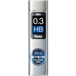 PENTEL C273 AIN STEIN MECHANICAL PENCIL LEAD REFILL 03MM HB GREY TUBE 15
