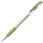 PENTEL K118 HYBRID GEL GRIP GEL INK PEN 08MM GOLD BOX 12