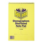 SPIRAX 566A STENOGRAPHER SHORT HAND NOTEBOOK SPIRAL BOUND TOP OPEN 100 PAGE 225 X 152MM