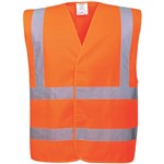 PORTWEST C470ORRSM HIVIS TWO BAND AND BRACE VEST ORANGE SM