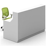 ROMA RECEPTION COUNTER 1800 X 840 X 1150MM WHITEWHITE