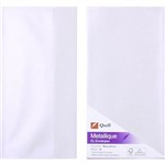 QUILL DL METALLIQUE ENVELOPES PLAINFACE STRIP SEAL 80GSM 110 X 220MM MOONSTONE PACK 10