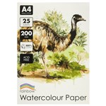 RAINBOW WATERCOLOUR PAD A4 200GSM 25 SHEETS WHITE
