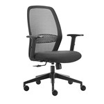 STYLE ERGONOMICS SANTA TASK CHAIR MESH BACK BLACK