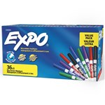 EXPO DRY ERASE MARKER FINE ASSORTED PACK 36