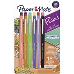 PAPERMATE FLAIR SCENTED FELT TIP PEN MEDIUM SUNDAY BRUNCH 07MM ASSORTED PACK 12