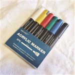 SINOART ACRYLIC PAINT MARKER SET 6