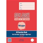 SPLASH EXERCISE BOOK 8MM RULED 60GSM 128 PAGE A4