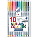 STAEDTLER 334SB10 TRIPLUS FINELINER PEN SUPER FINE 03MM WALLET 10
