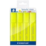 STAEDTLER 364 TEXTSURFER CLASSIC HIGHLIGHTER CHISEL YELLOW PACK 4