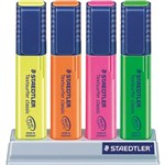 STAEDTLER 364SC4 TEXTSURFER HIGHLIGHTER CLASSIC 4 COLOURS WITH DESKSTAND