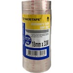 NACHI 630 STATIONERY TAPE 18MM X 33M TRANSPARENT PACK 8