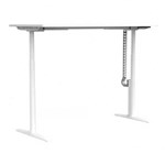 BURO SYNTRA HEIGHT ADJUSTABLE DESK 1500 X 750MM WHITE FRAME