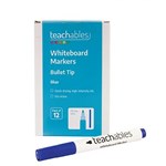 TEACHABLES WHITEBOARD MARKER BULLET BLUE PACK 12