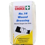 FIRST AIDERS CHOICE NO14 WOUND DRESSING