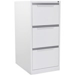 STEELCO VF3WS FILING CABINET 3 DRAWER WHITE SATIN
