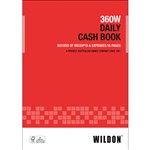 WILDON DAILY CASH BOOK 56 PAGES A4 RED