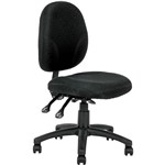 YS DESIGN YS21ABK LINCOLN MEDIUM BACK TYPIST CHAIR NO ARMS BLACK
