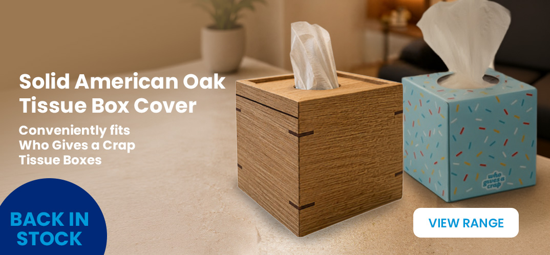 Solid American Oak Tissue Box Cover